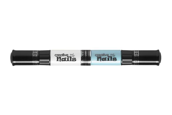 Детский лак-карандаш для ногтей Malinos Creative Nails на водной основе (2 цвета Белый + Голубой)