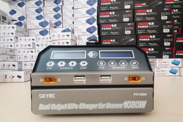 Зарядное устройство дуо SkyRC PC1080 20A/1080W с/БП универсальное (SK-100124)