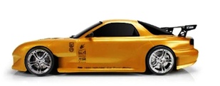 Дрифт 1:10 Team Magic E4D Mazda RX-7 (золотой)