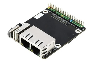 Плата расширения Mini Dual Gigabit для Raspberry PI CM4 (2xEthernet, USB)