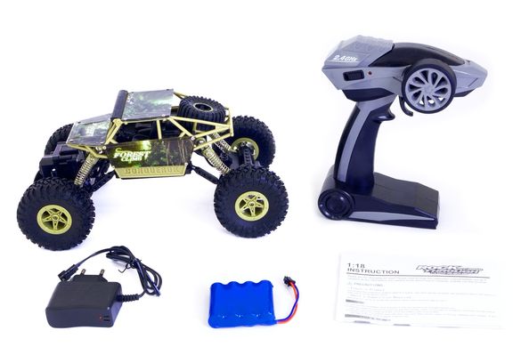 Машинка на радиоуправлении 1:18 HB Toys Краулер 4WD на аккумуляторе (зеленый)
