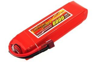 Аккумулятор для радиоуправляемой модели Dinogy Li-Pol 6000 мАч 11.1 В 34x47x169 мм T-Plug 30C