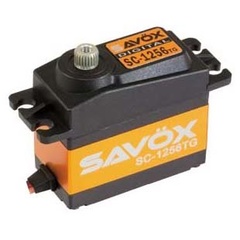 Сервопривід цифровий Savox 16-20 кг/см 4,8-6 0,18-0,15 сек/60° 52,4 г (SC-1256TG)