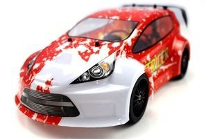 Радиоуправляемая модель Шоссейная 1:18 Himoto Tricer E18OR Brushed (красный)
