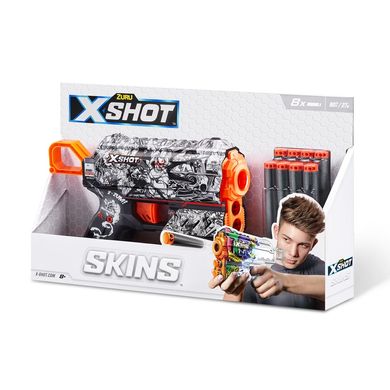 X-Shot Швидкострільний бластер Skins Flux Illustrate (8 патронів)