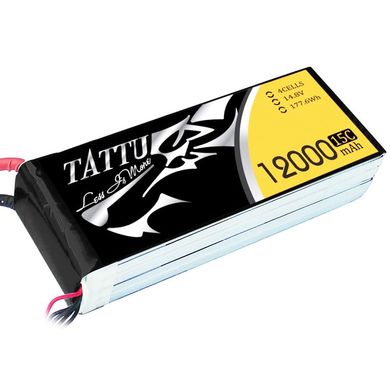 Акумулятор Tattu LiPO 14,8 В 12000 мАг 4S 15C (TA-15C-12000-4S1P)