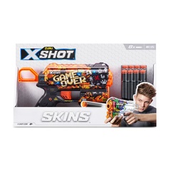 X-Shot Швидкострільний бластер Skins Flux Game Over (8 патронів)
