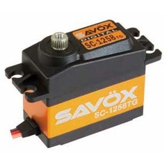 Сервопривод цифровой Savox 9,6-12 кг/см 4,8-6 В 0,10-0,08 сек/60° 52,4 г (SC-1258TG)
