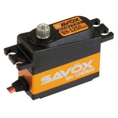Сервопривід цифровий Savox 3,7-4,6 кг/см 4,8-6 0,13-0,11 сек/60° 29,6 г (SH-1250MG)