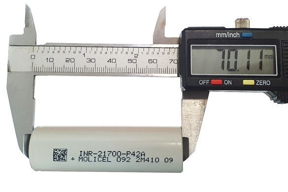 Акумулятор 21700 Molicel INR21700-P42A Li-Ion 4200мАч 45A