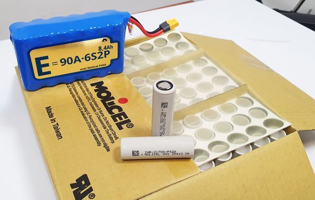 Акумулятор 21700 Molicel INR21700-P42A Li-Ion 4200мАч 45A