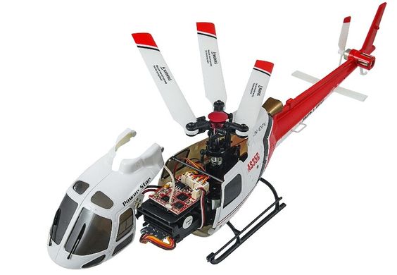 Вертолёт 3D на радиоуправлении микро WL Toys V931 FBL бесколлекторный (красный)