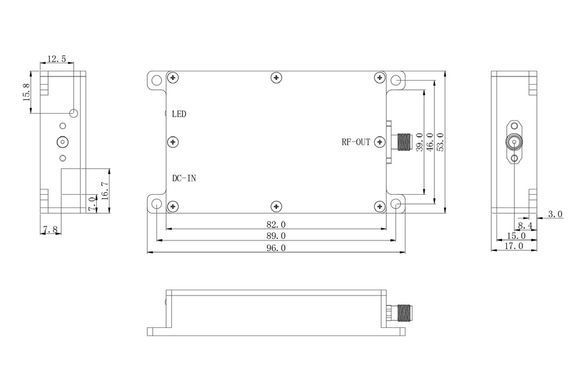Генератор качающейся частоты 2.4 ГГц SZHUASHI YJM2420B (20 Вт)