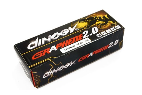 Акумулятор для квадрокоптера Dinogy G2.0 Li-Pol 3700 мАг 14.8 В 150x45x30 мм T-Plug 70C