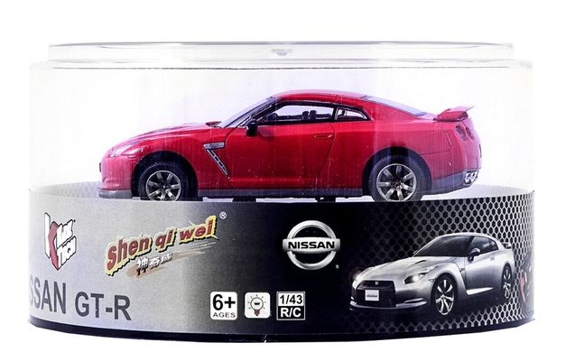 Машинка мікро р/в 1:43 ліценз. Nissan GT-R (червоний)