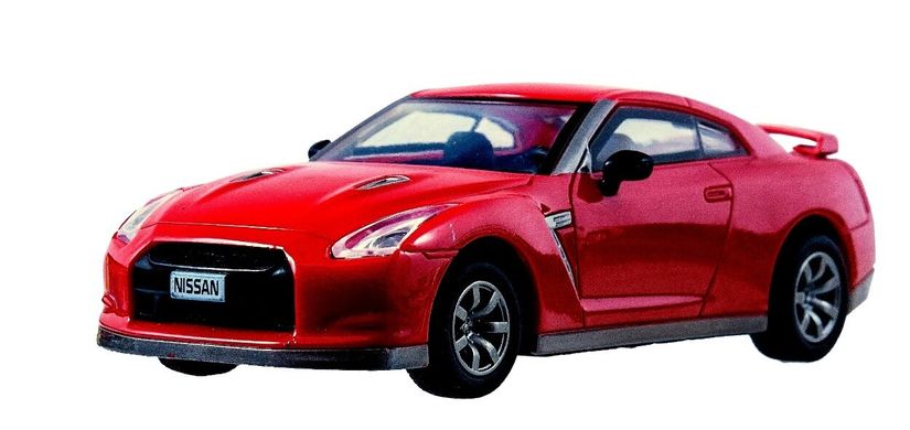 Машинка мікро р/в 1:43 ліценз. Nissan GT-R (червоний)