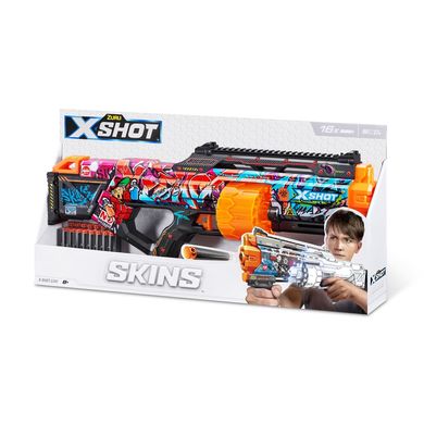 X-Shot Швидкострільний бластер Skins Last Stand Graffiti (16 патронів)
