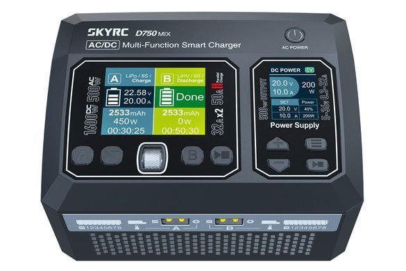 Зарядное устройство дуо SkyRC D750 8S 32A 500W/1600W (SK-100201)