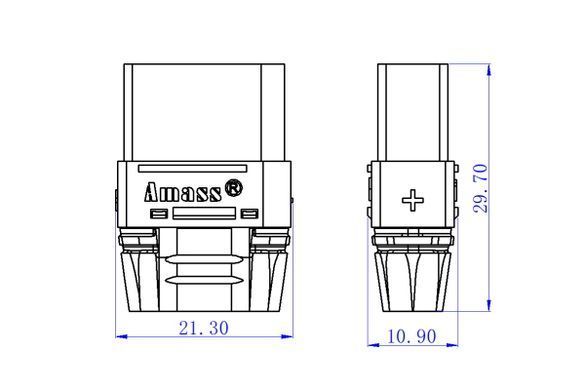50 шт - Конектори AMASS XT90H Female