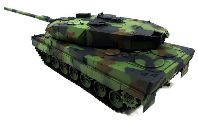 Танк р/к 2.4GHz 1:16 Heng Long Leopard II A6 в металі з пневмогарматою і димом (HL3889-1PRO)