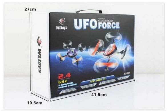 Квадрокоптер WL Toys V949 UFO Force (фиолетовый)