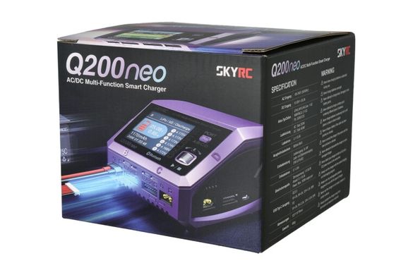 Зарядний пристрій кватро SkyRC Q200neo 200W/400W з/БП універсальний (SK-100197)