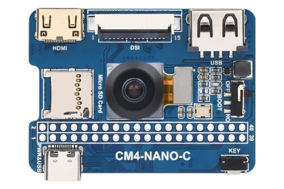 Плата розширення NANO C для Raspberry PI CM4 (Camera 8MP, HDMI)