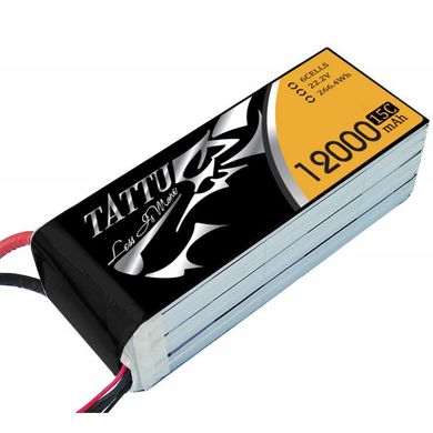 Акумулятор Tattu LiPO 22,2 В 12000 мАг 6S 15C (TA-15C-12000-6S1P)