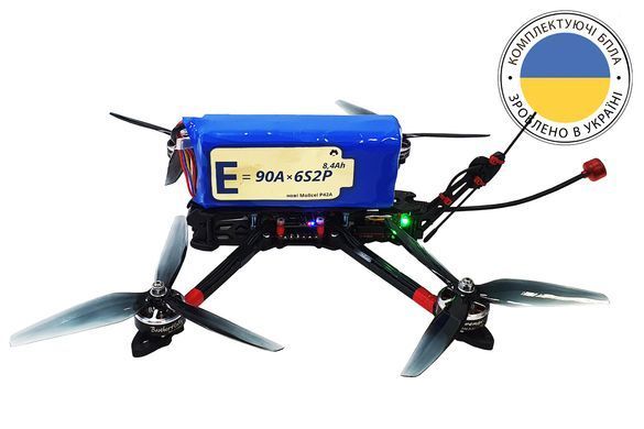 Батарея для дрона Energy Life Li-Ion 6S2P горизонтальная 21700-P42A 12AWG XT60-F