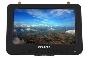 Дисплей HD FPV 7" HIEE HDRM808 1024x600 с двумя приёмниками 5.8GHz 32 канала и аккум.