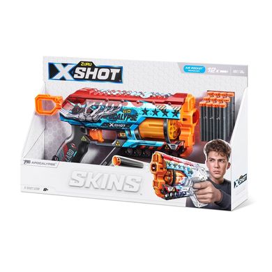 X-Shot Швидкострільний бластер Skins Griefer Apocalypse (12 патронів)