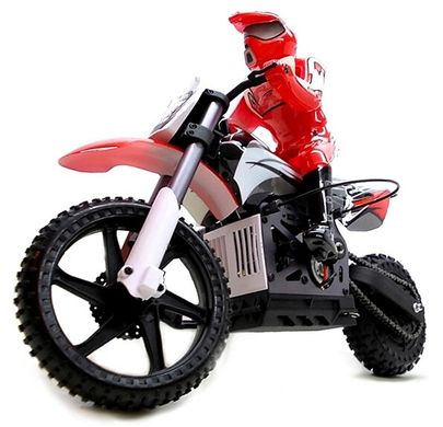 Радиоуправляемая модель Мотоцикл 1:4 Himoto Burstout MX400 Brushed (красный)