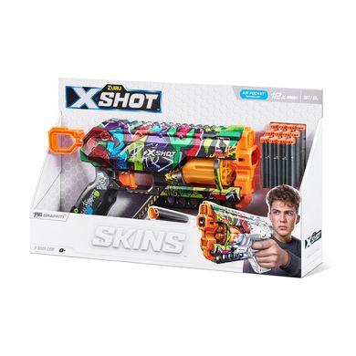 X-Shot Швидкострільний бластер Skins Griefer Graffiti (12 патронів)