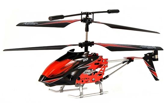 Вертолёт на радиоуправлении 3-к WL Toys S929 с автопилотом (красный)