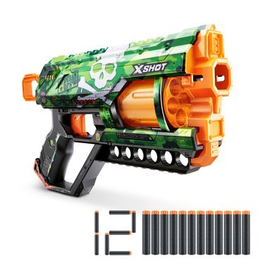 X-Shot Швидкострільний бластер Skins Griefer Camo (12 патронів)