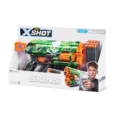 X-Shot Швидкострільний бластер Skins Griefer Camo (12 патронів)