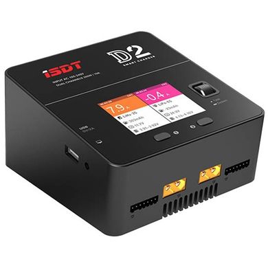 Зарядний пристрій ISDT D2 Dual XT60 AC 100-240 В 12 A 200 Вт 1-6S