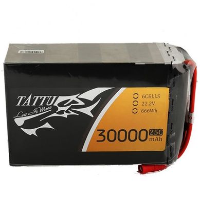Аккумулятор Tattu LiPO 22,2 В 30000 мАч 6S 25C (TA-25C-30000-6S1P)
