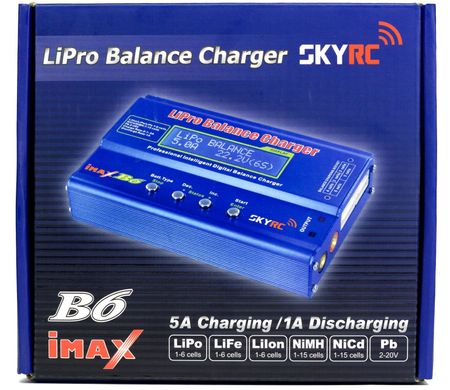 Зарядное устройство SkyRC iMAX B6 5A/50W без/БП универсальное (SK-100002-02)