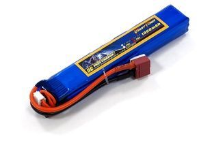 Аккумулятор для страйкбола Giant Power (Dinogy) Li-Pol 1300 мАч 11.1 В 130x21x18 мм T-Plug 25C