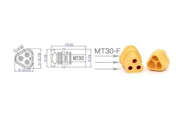 Конектори AMASS MT30 Female 2шт