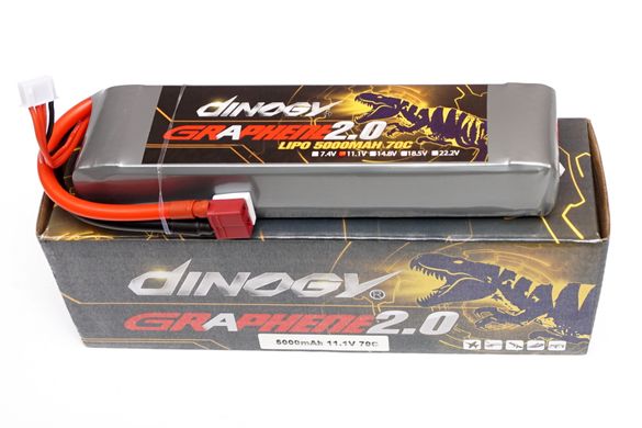 Аккумулятор для квадрокоптера Dinogy G2.0 Li-Pol 5000 мАч 11.1 В 29x48x165 мм T-Plug 70C