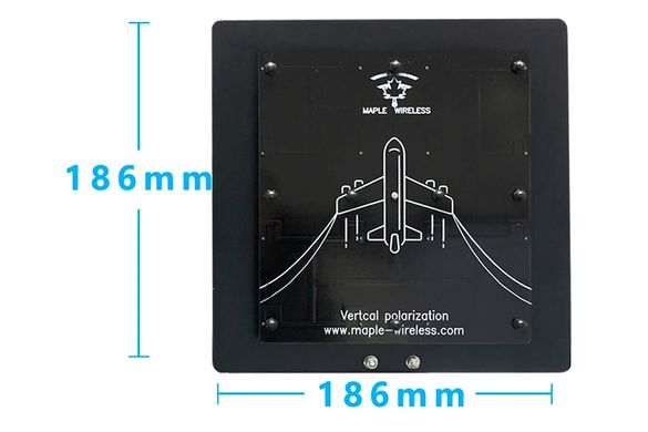 Антена 5.5GHz Maple патч 21dB RP-SMA для трекера