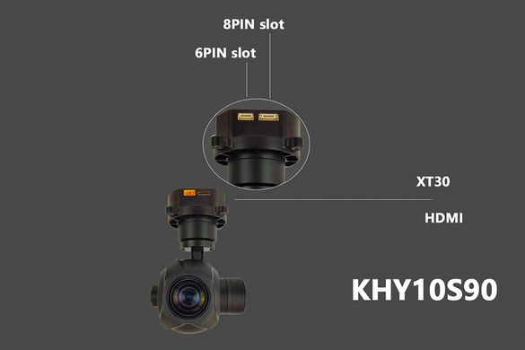 Камера з 3-осьовим підвісом Topotek 10x 1080p 30FPS 1/2,8" HDMI/IP (KHY10S90)