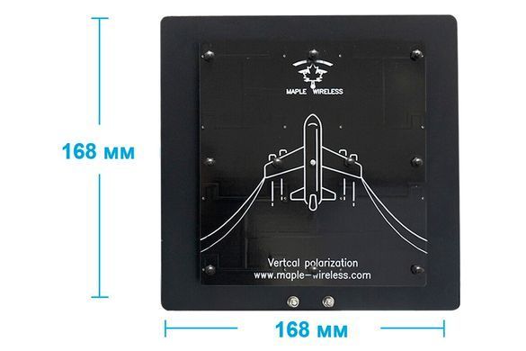 Антена 5.5GHz Maple патч 21dB RP-SMA для трекера