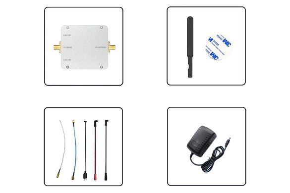Усилитель сигнала 2.4G + 5.8GHz ACASOM 1 вход - 2 выхода 4W