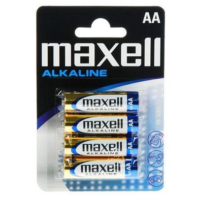 Батарейка AA Maxell Alkaline LR6 у блістері (4шт в уп.)