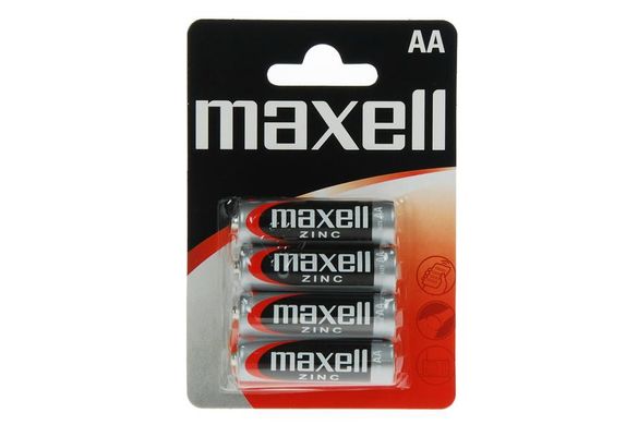 Батарейка AA Maxell R6 в блістері 1шт (4 шт в уп.)