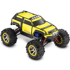 Автомобиль Traxxas Summit VXL Brushless Monster 1:16 RTR 320 мм 4WD 2,4 ГГц (72074-1 Yellow)