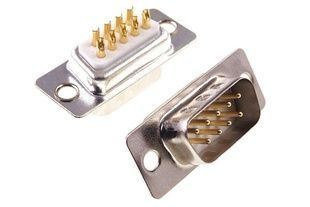 Коннектор DB9 Gold RS232 COM-порт Male